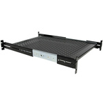 StarTech.com Black Shelf, 2U, 22.7kg Load, 452mm x 610mm