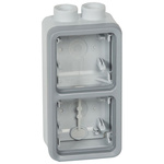 Legrand Grey Thermoplastic Back Boxes, IP55, 2 Gangs
