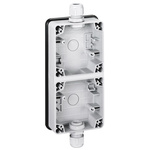 Legrand Grey Thermoplastic Back Boxes, IP55, 2 Gangs