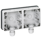 Legrand Grey Thermoplastic Back Boxes, IP55, 2 Gangs