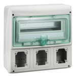 Schneider Electric Mureva Light Grey Smooth Polymer Electrical Enclosure, IEC, IP65, Surface Mount Mount, 1 Gangs, 335