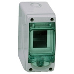Schneider Electric Mureva Light Grey Smooth Polymer Electrical Enclosure, IEC, IP65, Surface Mount Mount, 1 Gangs, 150