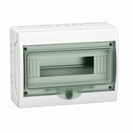 Schneider Electric Mureva Light Grey Smooth Polymer Electrical Enclosure, IEC, IP65, Surface Mount Mount, 1 Gangs, 200