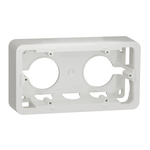 Schneider Electric Unica White ABS Back Box, Surface Mount Mount, 2 Gangs, 87 x 158 x 40mm
