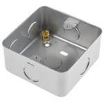 RS PRO Grey Back Box, BS, IP20, 1 Gangs