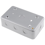 RS PRO Grey Back Box, BS, IP20, 2 Gangs