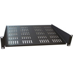 CAMDENBOSS Black Cantilever Shelf, 2U, 20kg Load, 446mm x 400mm