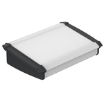 Bopla Alu-Topline Series Black, Natural Anodised ABS, Aluminium Desktop Enclosure, Sloped Front, 250 x 181.2 x 68.2mm