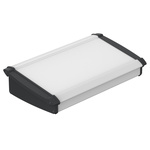 Bopla Alu-Topline Series Black, Natural Anodised ABS, Aluminium Desktop Enclosure, Sloped Front, 300 x 181.2 x 68.2mm