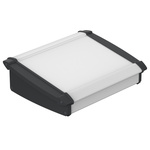 Bopla Alu-Topline Series Black, Natural Anodised ABS, Aluminium Desktop Enclosure, Sloped Front, 200 x 181.2 x 68.2mm