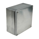RS PRO Unpainted Stainless Steel Terminal Box, IP66, 150 x 80 x 150mm