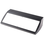 METCASE Unidesk Series Black Aluminium Desktop Enclosure, Sloped Front, 400 x 200 x 102mm