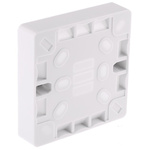 RS PRO White Back Box, BS, IP20, 1 Gangs, 86.6 x 86.6 x 16mm