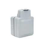 MK Electric Grey Plastic Back Box, 1 Gangs, 157 x 110 x 89mm