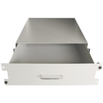 RS PRO Grey Drawer, 3U, 35kg Load