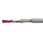 Alpha Wire 2 Pair Foil and Braid Multipair Industrial Cable 0.241 mm²(CE, CSA, UL) Grey 30m EcoCable Mini Series