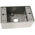 PASS & SEYMOUR Grey Aluminium Back Box, 1 Gangs, 2.86 x 2.09 x 4.63in