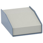 Hammond 1456 Series Beige, Blue Aluminium Desktop Enclosure, Sloped Front, 357 x 183 x 102mm