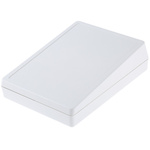 OKW DeskCase 138 Series White ABS Desktop Enclosure, Sloped Front, 190 x 138 x 54mm