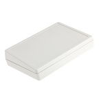 OKW DeskCase 138 Series White ABS Desktop Enclosure, Sloped Front, 138 x 190 x 47.5mm