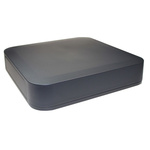 Takachi Electric Industrial PF Series Grey ABS Desktop Enclosure, 200 x 200 x 40mm