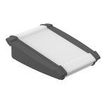 Bopla Alu-Topline Series Black Aluminium Desktop Enclosure, Sloped Front, 100 x 181.2 x 53.2mm