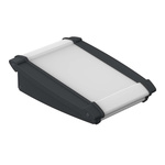 Bopla Alu-Topline Series Grey Aluminium Desktop Enclosure, Sloped Front, 100 x 181.2 x 53.2mm