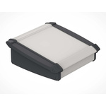 Bopla Alu-Topline Series Grey Aluminium Desktop Enclosure, Sloped Front, 150 x 181.2 x 68.2mm