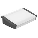 Bopla Alu-Topline Series Black Aluminium Desktop Enclosure, Sloped Front, 250 x 181.2 x 68.2mm