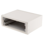 METCASE Mettec Series White Aluminium Desktop Enclosure, 230 x 180 x 85mm