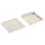 Pactec KEU Series White ABS Desktop Enclosure, Sloped Front, 127 x 138.47 x 38.18mm