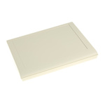 Pactec KEU Series White ABS Desktop Enclosure, Sloped Front, 203.2 x 254.01 x 50.17mm