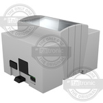 Italtronic Solid Top Enclosure Type, ABS, Polycarbonate DIN Rail Enclosure Kit
