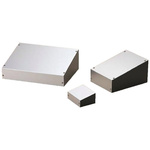 Takachi Electric Industrial TS Series Black, Silver Aluminium Desktop Enclosure, Sloped Front, 150 x 200 x 70mm