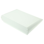 OKW Comtec Series White ABS Desktop Enclosure, Sloped Front, 290 x 200 x 76mm