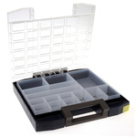 Raaco 14 Cell Blue PC, PP Compartment Box, 55mm x 354mm x 323mm