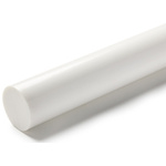 RS PRO Opaque Polyester PET Rod, 500mm x 80mm Diameter