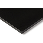 Black Plastic Sheet, 500mm x 305mm x 12mm, Polyamide 6.6 glass fibre reinforced 30%