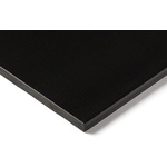 Black Plastic Sheet, 500mm x 300mm x 16mm, Polyamide 6.6 glass fibre reinforced 30%