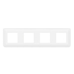 Legrand White 4 Gang Faceplate & Mounting Plate