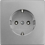 Siemens Thermoplastic Schuko Buchse Faceplate & Mounting Plate