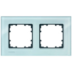 Siemens Green Glass Faceplate & Mounting Plate