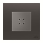 ABB Black 1 Gang Metal Brush Flex Outlet Euromodule Insert