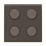 ABB 4 Gang Plastic Cover Plate