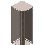 ABB Single-Door-Door Floor Standing Enclosure, Opaque Door, IP54