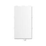 ABB White 10 Gang Cover Plate