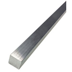 HE30 Aluminium Square Bar, 1/2in x 1/2in x 24in
