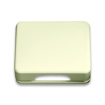 ABB White 1 Gang Plastic Kabel Cover Plate