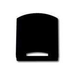 ABB Black 1 Gang Plastic Kabel Cover Plate