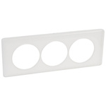 Legrand White 3 Gang Plastic Gang Plate